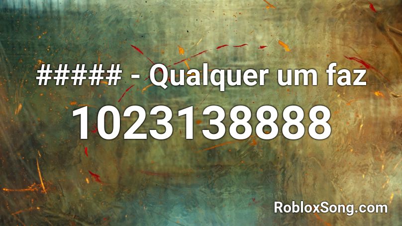 ##### - Qualquer um faz Roblox ID