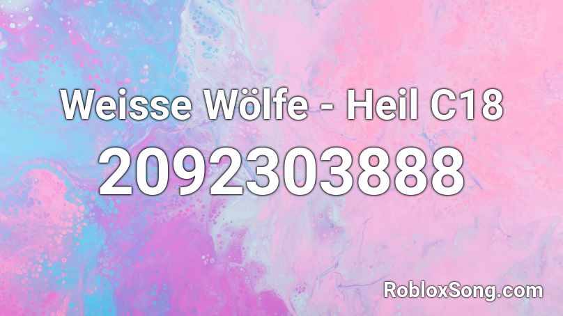 Weisse Wölfe - Heil C18 Roblox ID