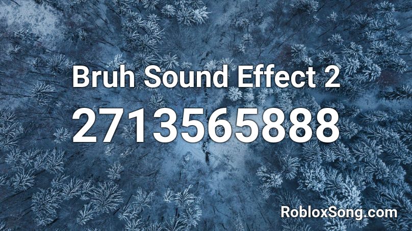 Bruh Sound Effect 2 Roblox ID