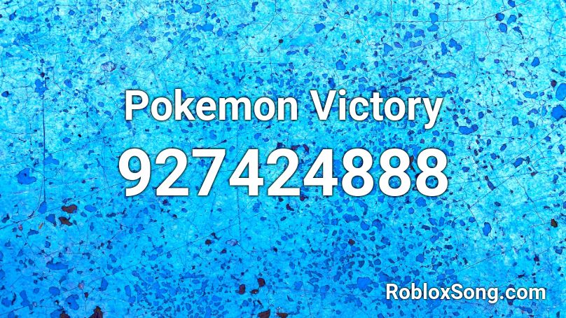 Pokemon Victory Roblox ID