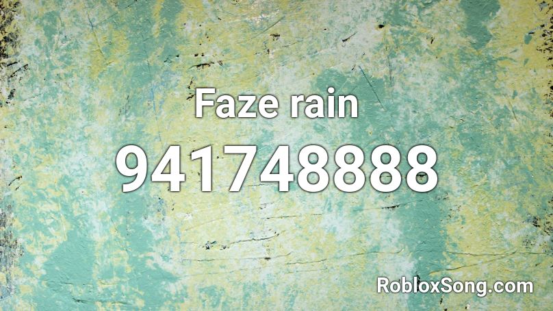 Faze rain Roblox ID