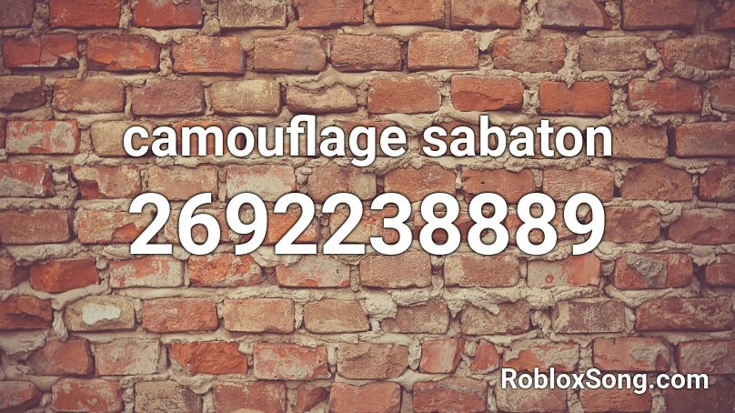 camouflage sabaton Roblox ID