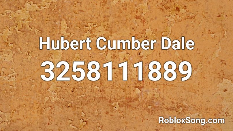 Hubert Cumber Dale Roblox ID