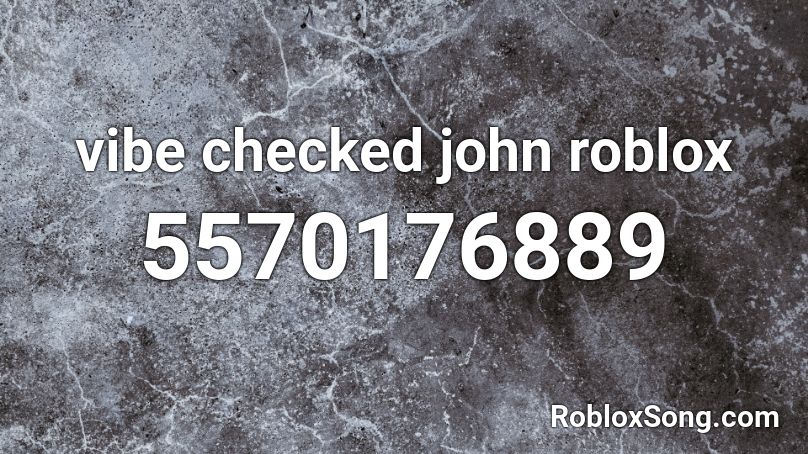 vibe check roblox id