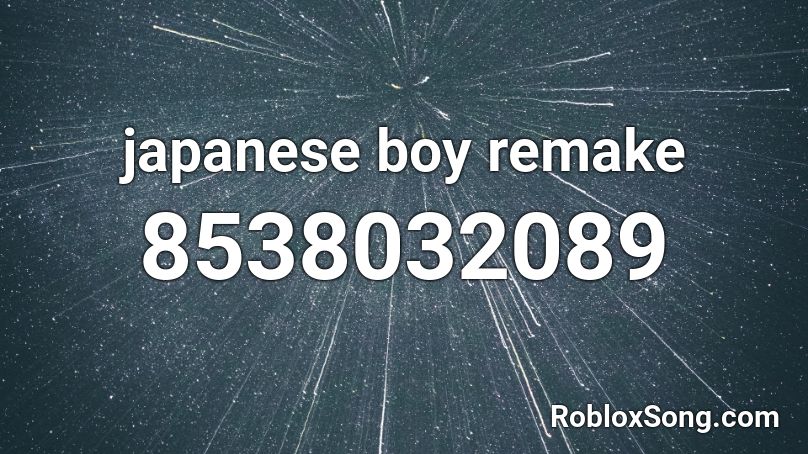 japanese boy remake  Roblox ID