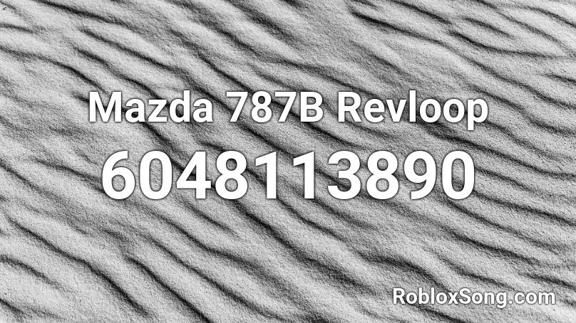 Mazda 787B Revloop Roblox ID