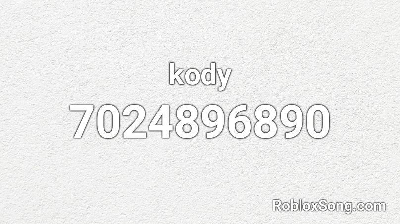 kody Roblox ID