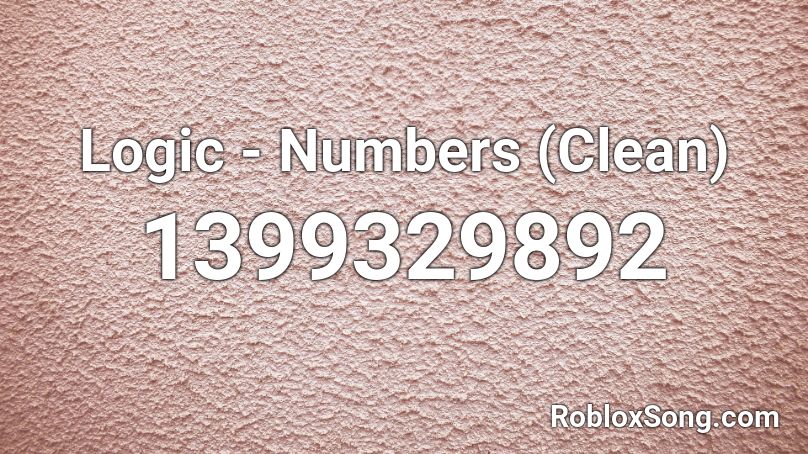 Logic - Numbers (Clean) Roblox ID