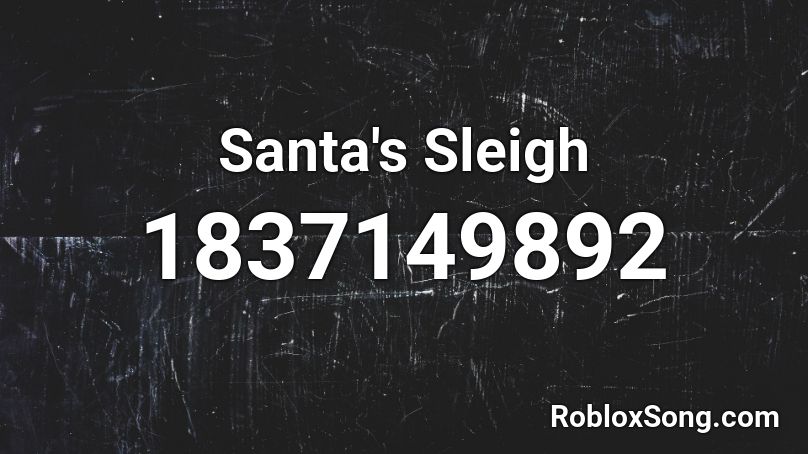 Santa's Sleigh Roblox ID