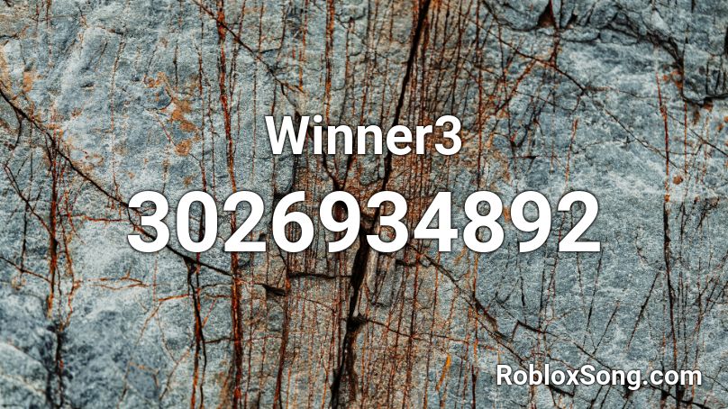 Winner3 Roblox ID