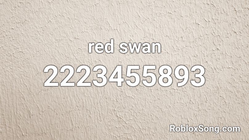 red swan Roblox ID