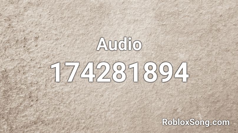 Audio Roblox ID