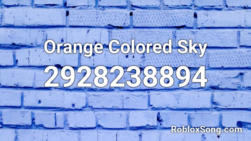 Orange Colored Sky Roblox ID