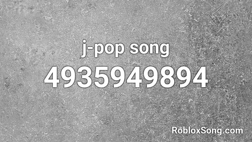 j-pop song Roblox ID