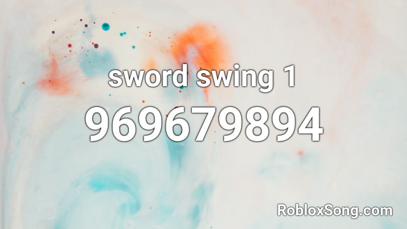 sword swing 1 Roblox ID