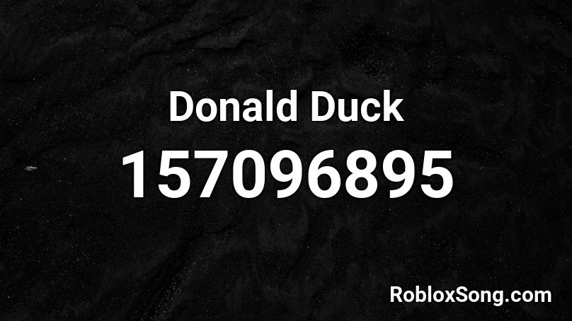 Donald Duck Roblox ID
