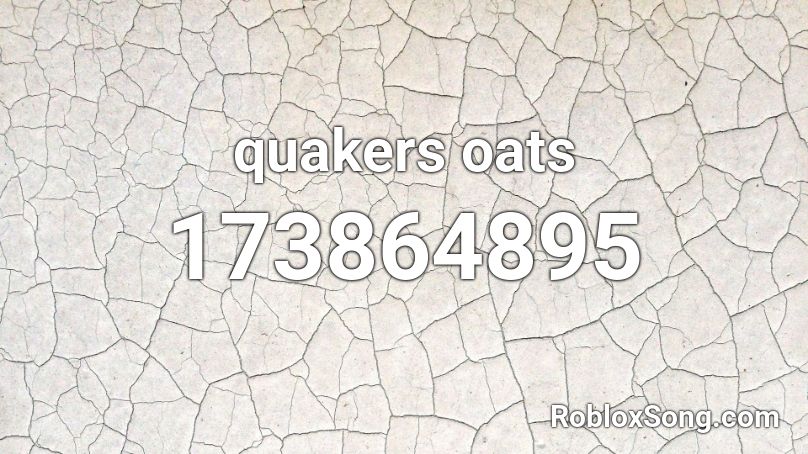 quakers oats Roblox ID