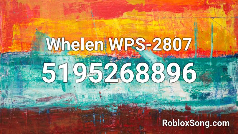 Whelen WPS-2807 Roblox ID