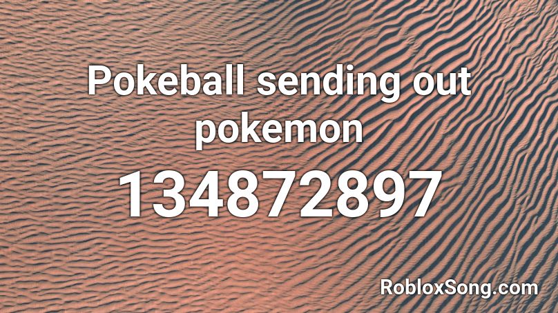 Pokeball sending out pokemon Roblox ID