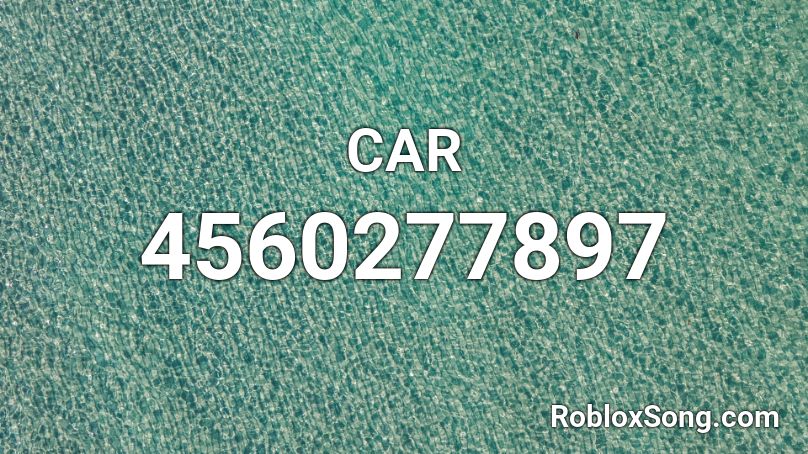 CAR Roblox ID