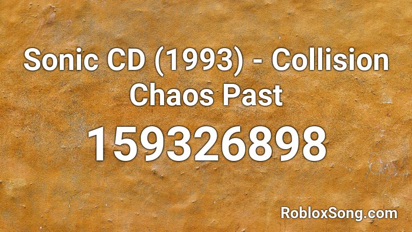 Sonic CD (1993) - Collision Chaos Past Roblox ID