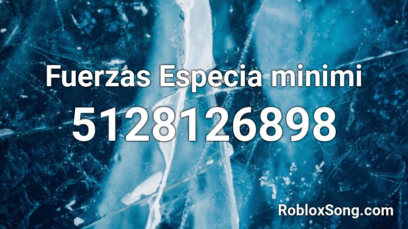 Fuerzas Especia minimi Roblox ID