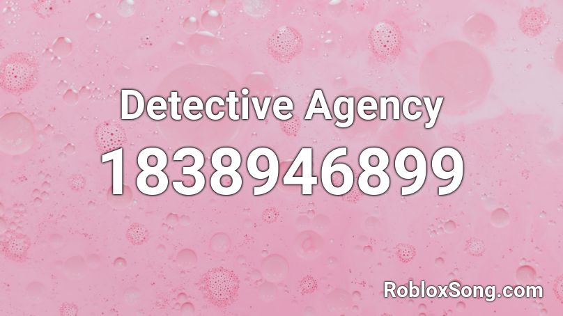 Detective Agency Roblox ID