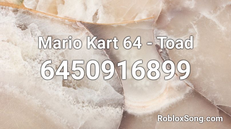Mario Kart 64 - Toad Roblox ID