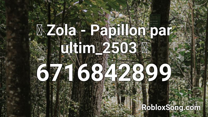 🦋 Zola - Papillon par ultim_2503 🦋 Roblox ID