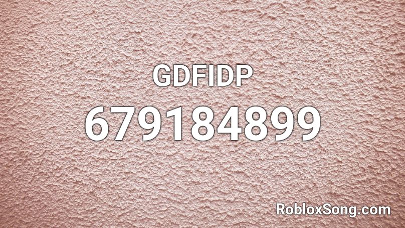 GDFIDP Roblox ID