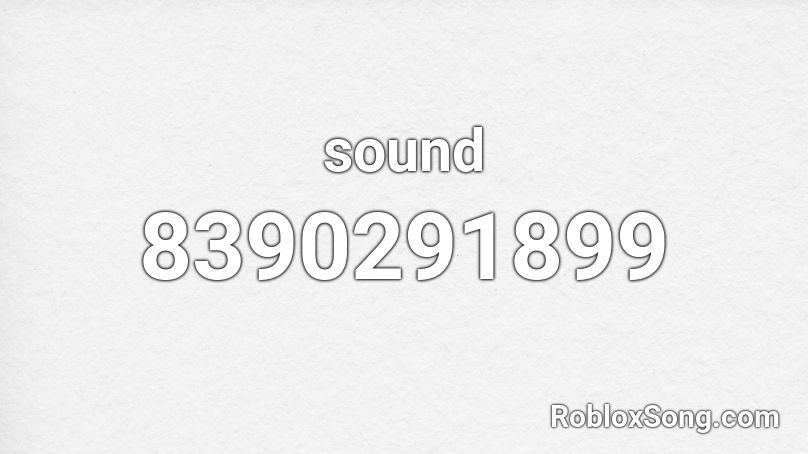 sound Roblox ID