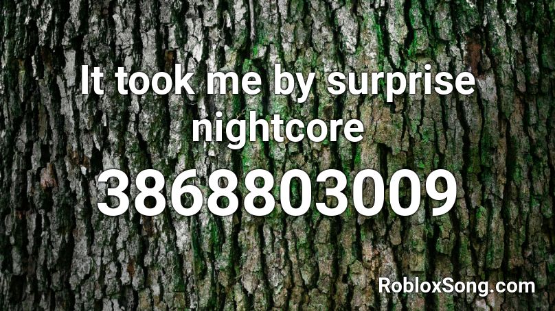 It took me by surprise nightcore Roblox ID