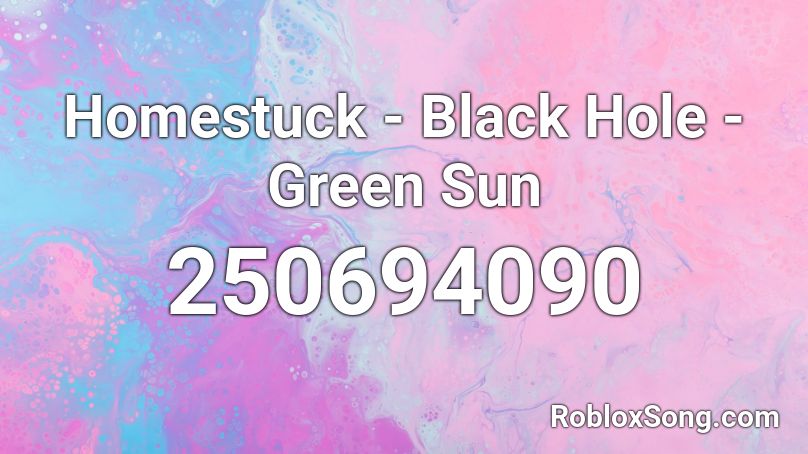 Homestuck - Black Hole - Green Sun Roblox ID