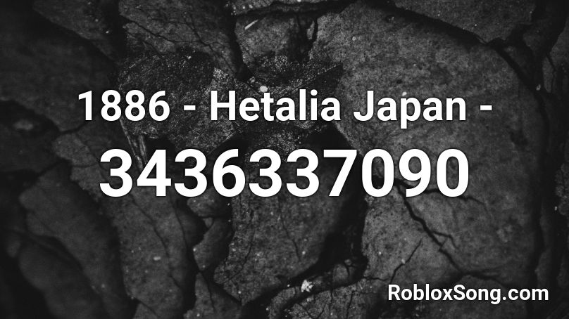 1886 - Hetalia Japan - Roblox ID