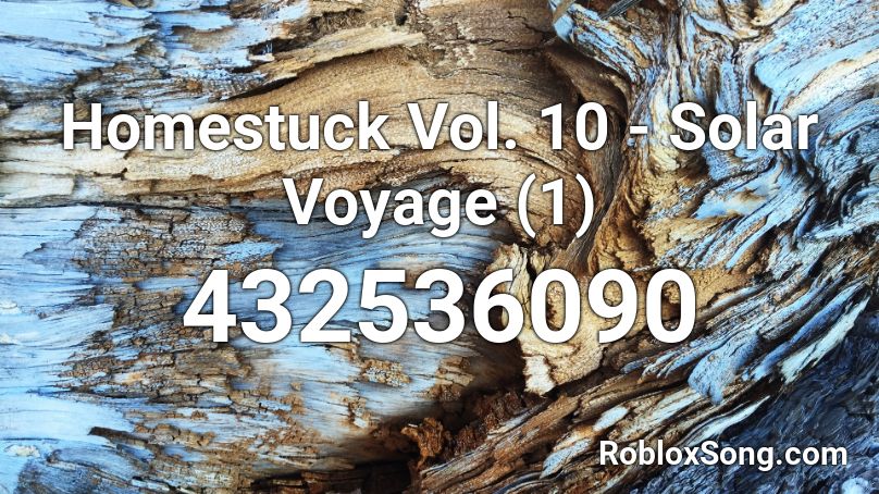 Homestuck Vol. 10 - Solar Voyage (1) Roblox ID