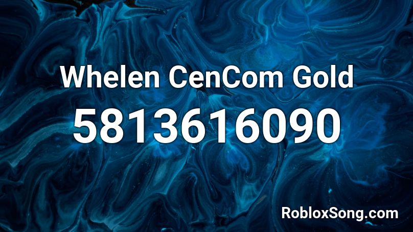 Whelen CenCom Gold Roblox ID