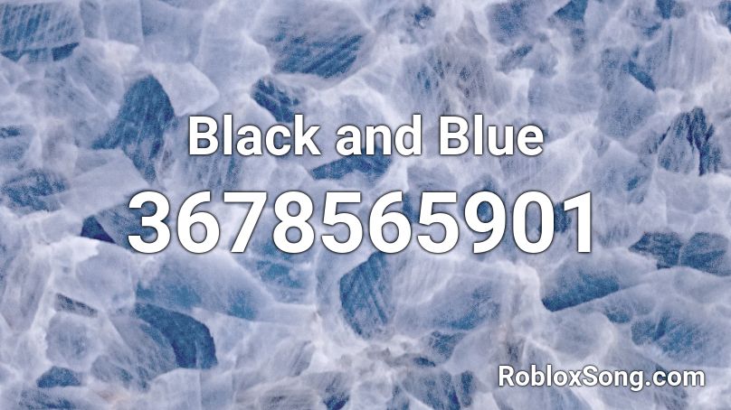 Black and Blue Roblox ID