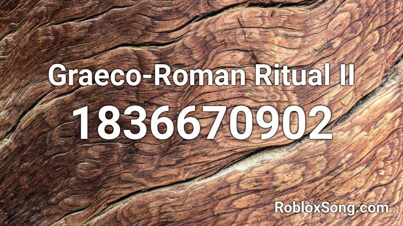 Graeco-Roman Ritual II Roblox ID