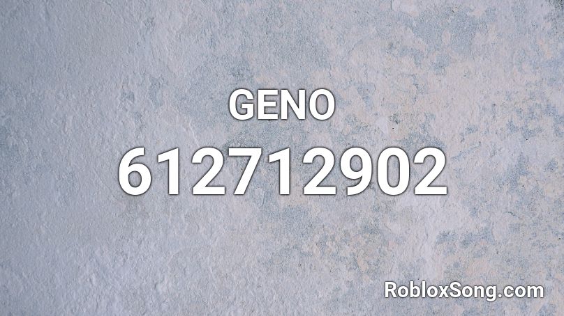 GENO Roblox ID