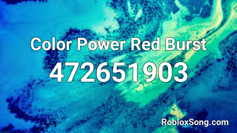 Color Power Red Burst Roblox ID
