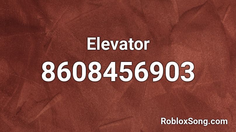 Elevator Roblox ID