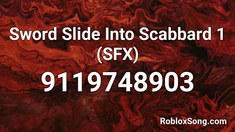 Sword Slide Into Scabbard 1 (SFX) Roblox ID