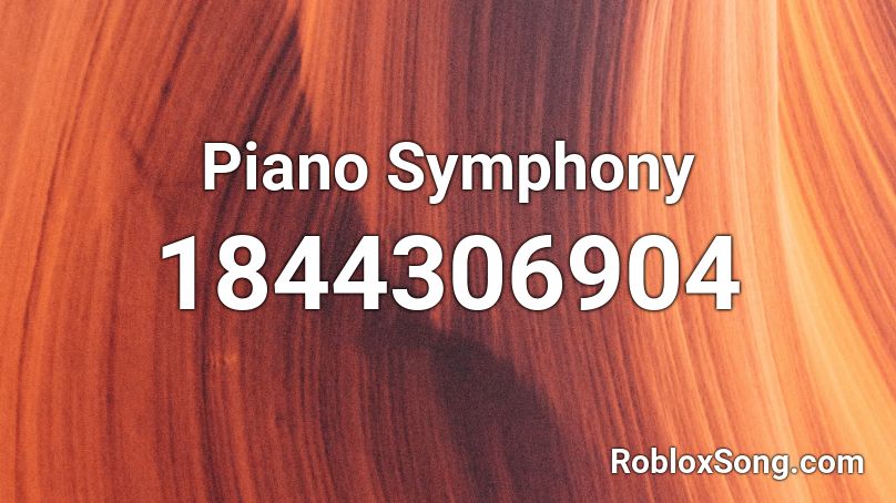 Piano Symphony Roblox ID