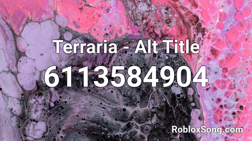 Terraria - Alt Title Roblox ID