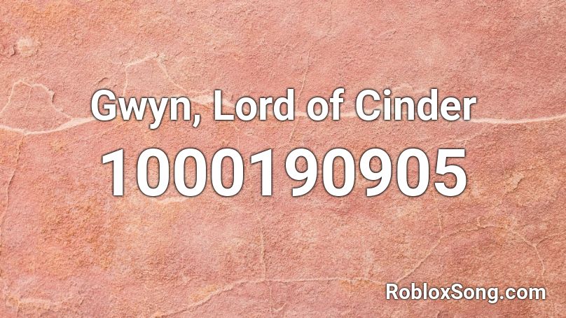 Gwyn, Lord of Cinder Roblox ID