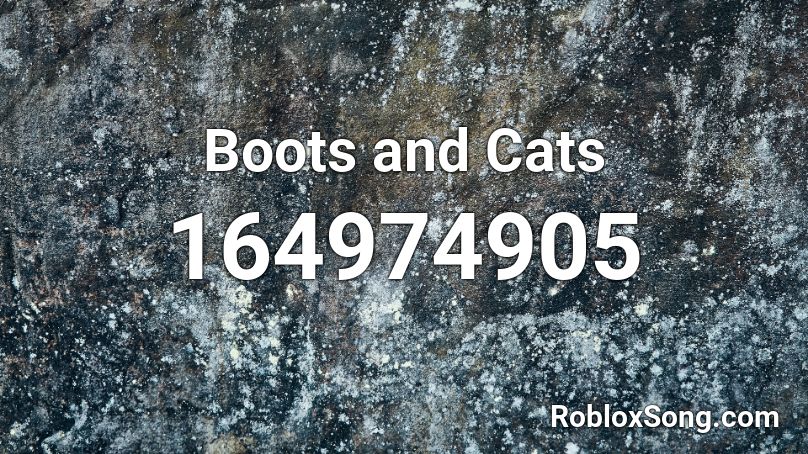 Boots and Cats Roblox ID