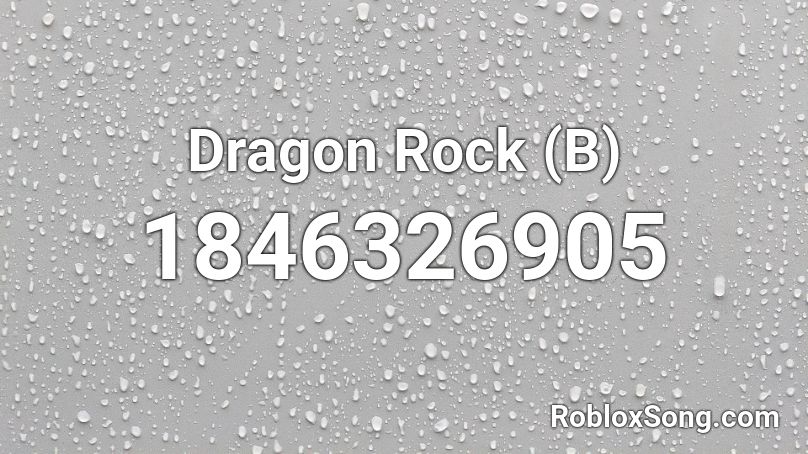 Dragon Rock (B) Roblox ID