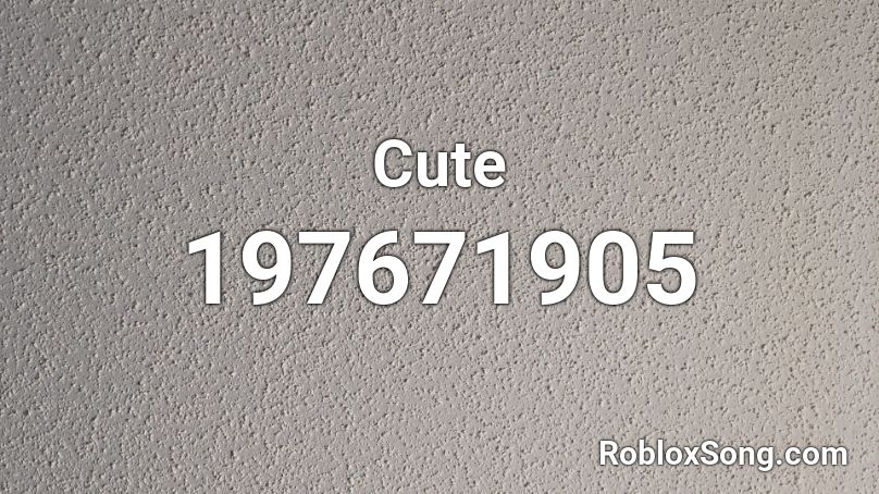 Cute Roblox ID