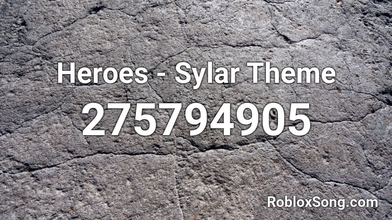 Heroes - Sylar Theme Roblox ID