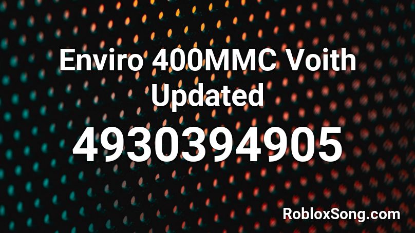 Enviro 400MMC Voith Updated Roblox ID